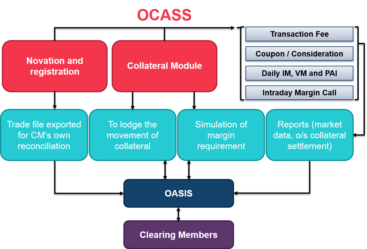 overview of the information communicated to the clearing member